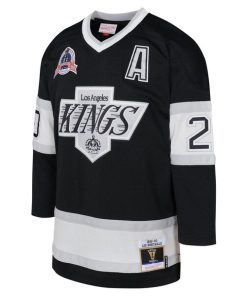 Alternative view of Luc Robitaille Los Angeles Kings Youth 1992 Blue Line Player Jersey - Black