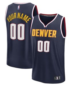 Denver Nuggets  Youth Fast Break Custom Replica Jersey - Navy  - Icon Edition/Blue