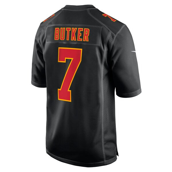 Harrison Butker Kansas City Chiefs Nike Super Bowl LIX Fashion Game Jersey - Carbon Black - Image 3