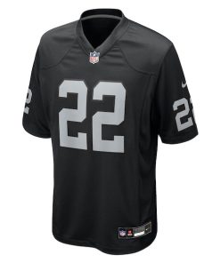 Alternative view of Eric Stokes Las Vegas Raiders Nike Team Game Jersey -  Black