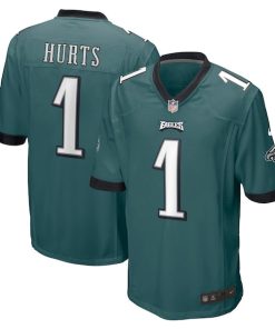 Jalen Hurts Philadelphia Eagles Nike Team Game Jersey - Midnight Green