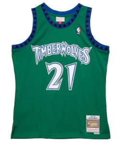 Alternative view of Kevin Garnett Minnesota Timberwolves 1997/98 Hardwood Classics Reload 2.0 Swingman Jersey - Green
