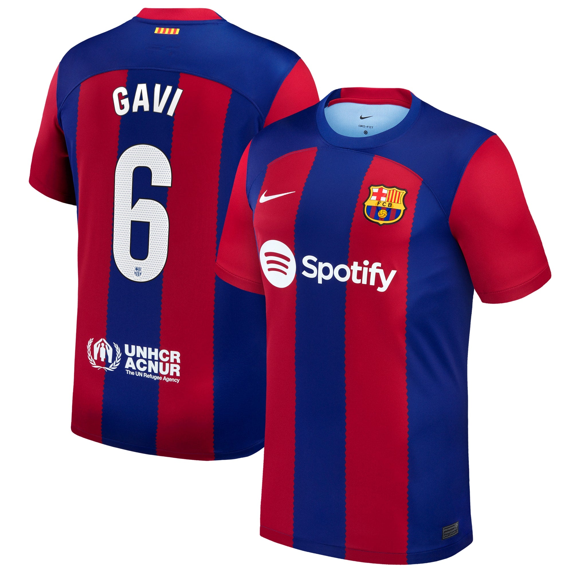 Gavi Barcelona Nike 2023/24 Third Replica Jersey - Aqua/Royal/White - Image 3