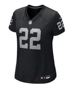 Alternative view of Eric Stokes Las Vegas Raiders Nike Women's Team Game Jersey -  Black
