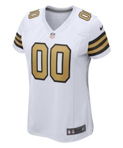 Alternative view of New Orleans Saints Nike Women's Alternate Custom Game Jersey - White