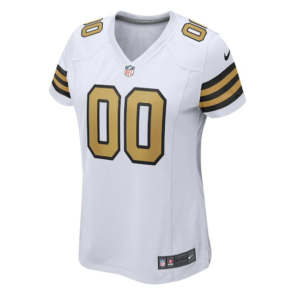 New Orleans Saints Nike Women's Alternate Custom Game Jersey - White - Image 2