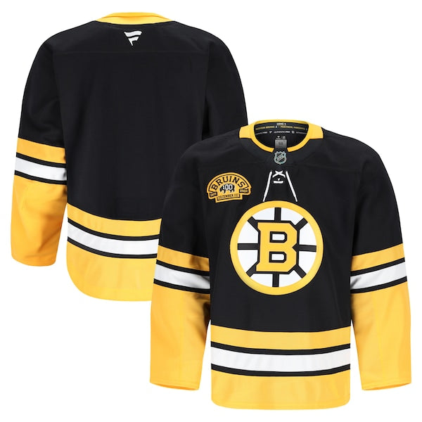 Boston Bruins 100th Anniversary Authentic Pro Jersey - Black