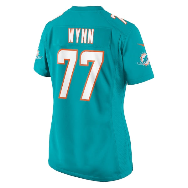 Isaiah Wynn Miami Dolphins Nike Women's Game Jersey - Aqua - Image 3