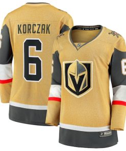 Kaedan Korczak Vegas Golden Knights  Women's Home Breakaway Jersey - Gold