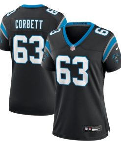 Austin Corbett Carolina Panthers Nike Women's Team Game Jersey - Black