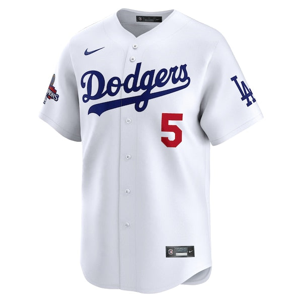 Freddie Freeman Los Angeles Dodgers Nike 2024 World Series Champions Home Limited Player Jersey - White - Image 2