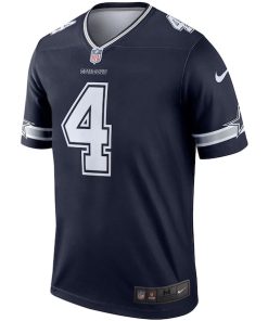 Alternative view of Dak Prescott Dallas Cowboys Nike Legend Player Jersey - Navy