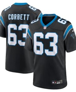 Austin Corbett Carolina Panthers Nike Team Game Jersey - Black