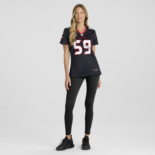 Kingsley Jonathan Houston Texans Nike Women's Team Game Jersey - Navy - Image 5