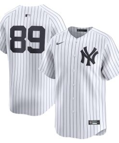 Alternative view of Jasson Dom¨ªnguez New York Yankees Nike Home Limited Player Jersey - White/Navy