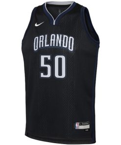 Alternative view of Cole Anthony Orlando Magic Nike Youth 2022/23 Swingman Jersey - City Edition - Black