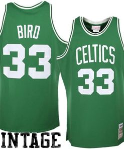 Larry Bird Boston Celtics  1985/86 Hardwood Classics Authentic Jersey - Kelly Green