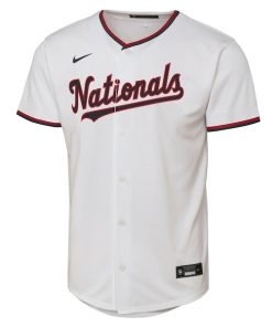 Alternative view of CJ Abrams Washington Nationals Nike Youth Home Replica Player Jersey - White