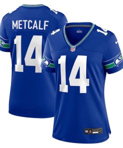 DK Metcalf Seattle Seahawks Nike Women's Throwback Player Game Jersey - Royal