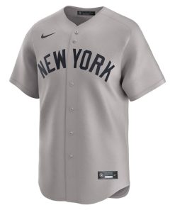 Alternative view of New York Yankees Nike Away Limited Jersey - Gray