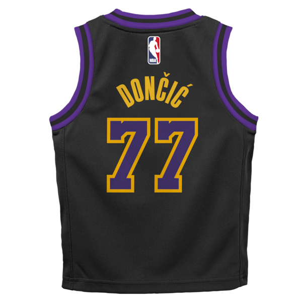 Luka Don?i? Los Angeles Lakers Nike Preschool 2025/26 City Edition Swingman Jersey - Black - Image 3