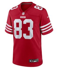 Alternative view of Terique Owens San Francisco 49ers Nike Team Game Jersey -  Scarlet