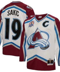 Joe Sakic Colorado Avalanche Captain Patch 2000/01 Blue Line Player Jersey - White