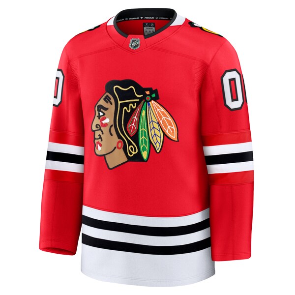 Chicago Blackhawks Home Premium Custom Jersey - Red/White - Image 2