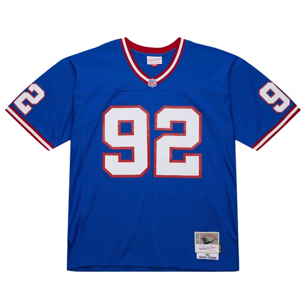 Michael Strahan New York Giants Big & Tall 1993 Retired Player Replica Jersey - Royal - Image 2