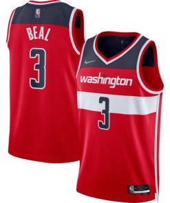 Bradley Beal Washington Wizards Nike 2021/22 Diamond Swingman Jersey - Icon Edition - Red