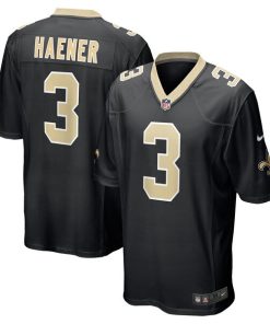 Jake Haener New Orleans Saints Nike Team Game Jersey -  Black