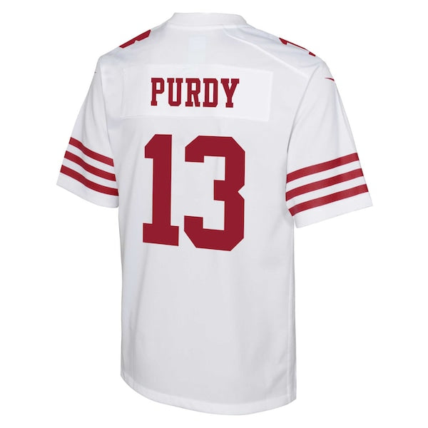 Brock Purdy San Francisco 49ers Nike Youth Player Game Jersey - White - Image 3