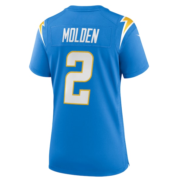 Elijah Molden Los Angeles Chargers Nike Women's Team Game Jersey - Powder Blue - Image 3