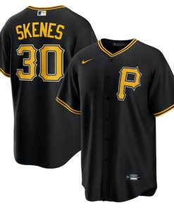 Paul Skenes Pittsburgh Pirates Nike Alternate Replica Player Jersey - Black