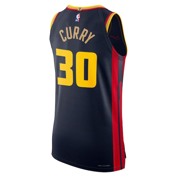 Stephen Curry Golden State Warriors Nike 2024/25 Authentic Player Jersey - City Edition - Navy - Image 3