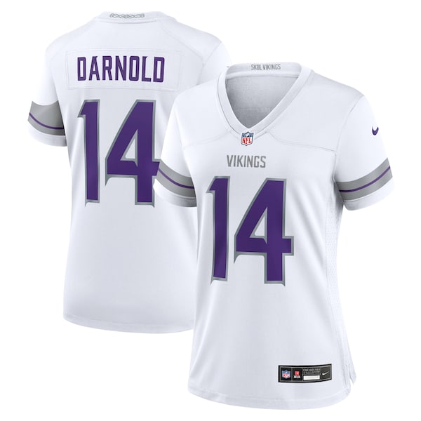 Sam Darnold Minnesota Vikings Nike Women's Alternate Game Player Jersey - White - Image 2