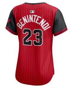 Alternative view of Andrew Benintendi Chicago White Sox Nike Women's 2025 City Connect Limited Player Jersey - Red/Black