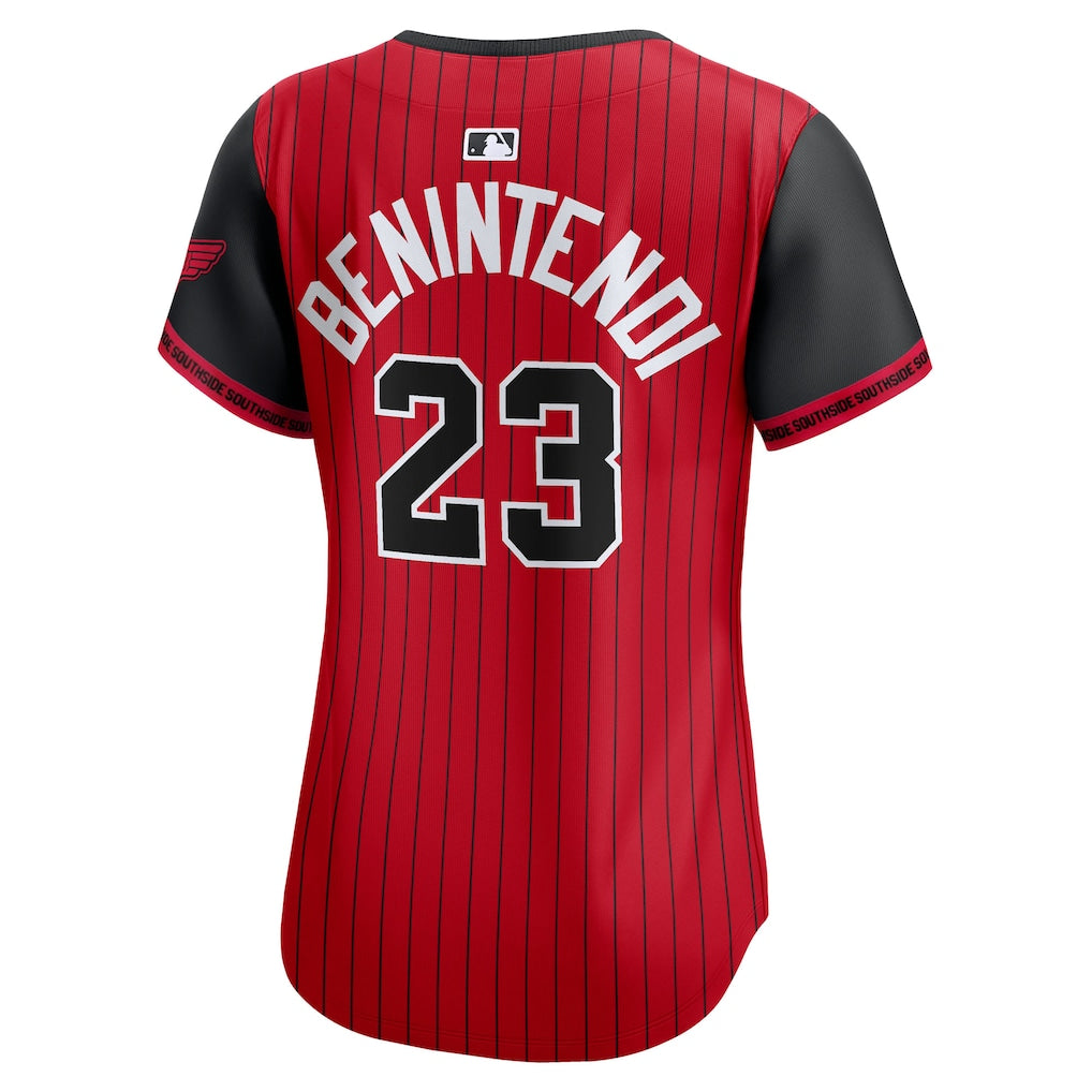 Andrew Benintendi Chicago White Sox Nike Women's 2025 City Connect Limited Player Jersey - Red/Black - Image 2