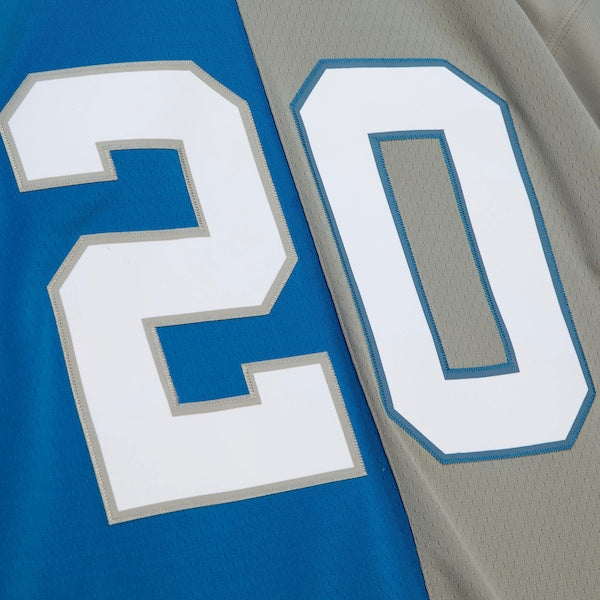 Barry Sanders Detroit Lions Big & Tall Split Legacy Retired Player Replica Jersey - Blue/Silver - Image 4
