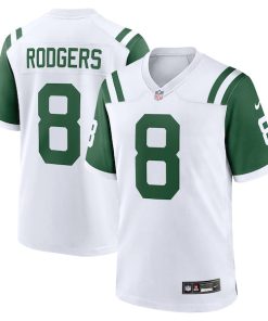 Aaron Rodgers New York Jets Nike Classic Alternate Game Jersey - White
