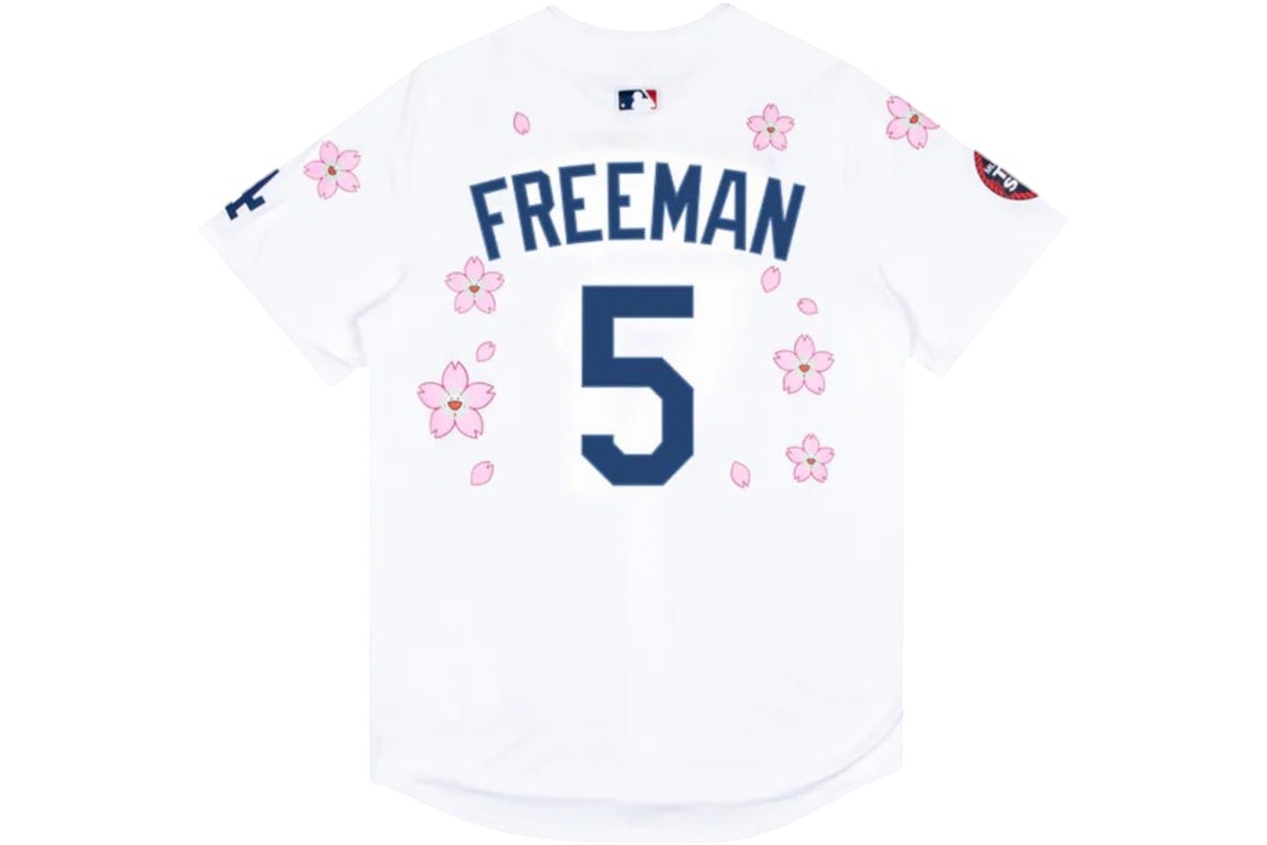 Nike x Takashi Murakami x MLB World Tour Tokyo Series 2025 Dodgers Freeman Jersey - Image 2