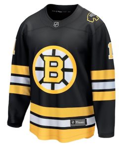 Alternative view of Jeremy Swayman Boston Bruins  Home Breakaway Player Jersey - Black