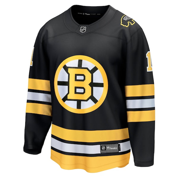 Jeremy Swayman Boston Bruins Home Breakaway Player Jersey - Black - Image 2
