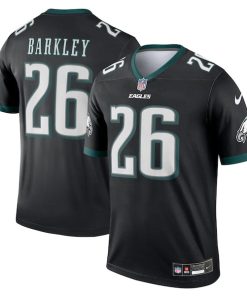 Saquon Barkley Philadelphia Eagles Nike  Legend Player Performance Top - Black/Green/Kelly Green