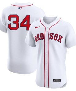 David Ortiz Boston Red Sox Nike Home Elite Jersey - White