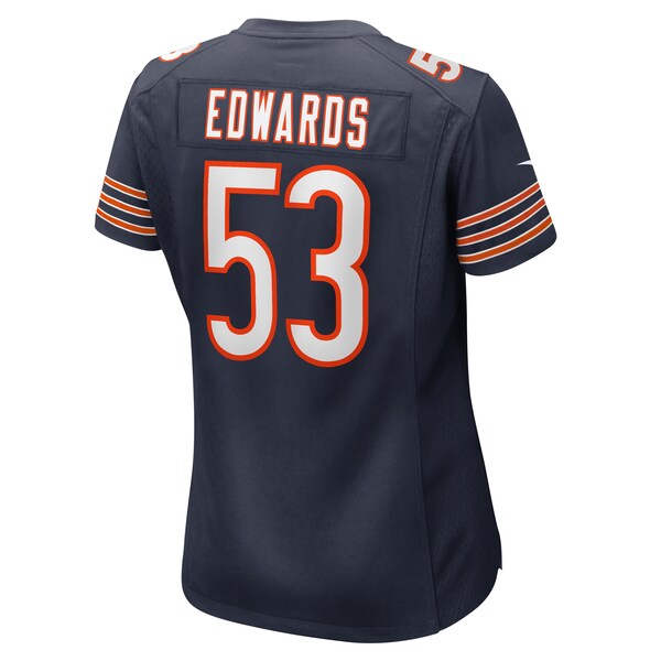TJ Edwards Chicago Bears Nike Women's Game Player Jersey - Navy - Image 3