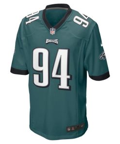 Alternative view of Josh Sweat Philadelphia Eagles Nike Game Jersey - Midnight Green