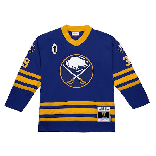 Dominik Hasek Buffalo Sabres 1995-96 Power Play Jersey - Royal - Image 2