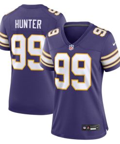 Danielle Hunter Minnesota Vikings Nike Women's Classic Player Game Jersey - Purple
