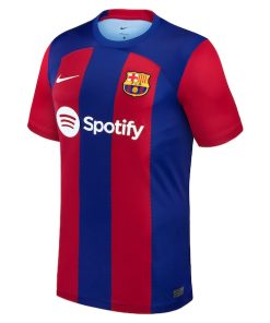 Alternative view of Ilkay G¨¹ndogan Barcelona Nike 2023/24 Home Stadium Replica Player Jersey - Royal/Aqua/White